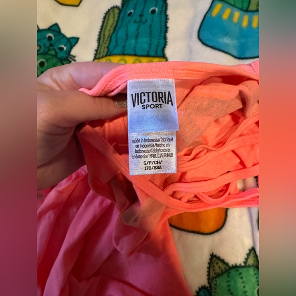 victoria secret love tank top bright orange - Picture 3 of 5